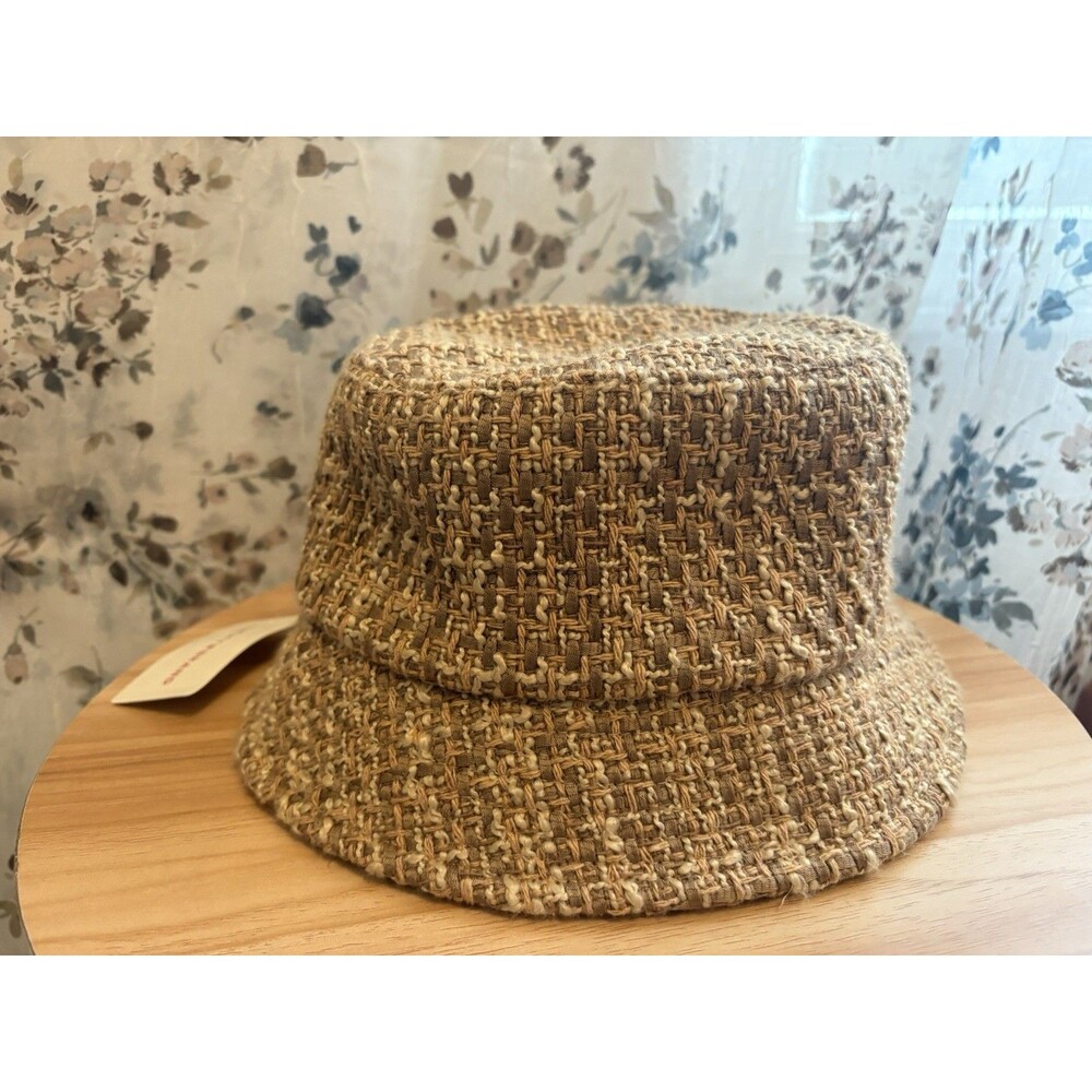 Lucky Brand Tweed Tan Light Brown Hat Style LK00193 One Size - Brand New W/ Tags